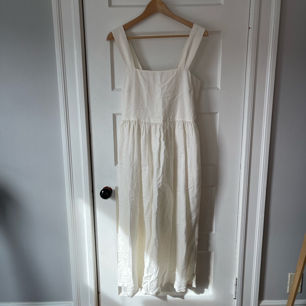 Uniqlo Linen Blend Sleeveless Dress